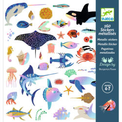 DJECO Abtibilduri metalice Ocean, Djeco (DJ09278) - infant