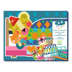 DJECO Joc de desenat cu sablon, Djeco (DJ09888) - infant