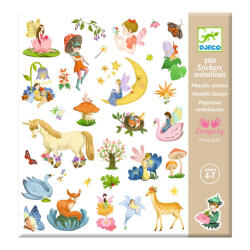 DJECO Abtibilduri metalice Fiinte fantastice, Djeco (DJ09279) - infant