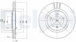 DELPHI Disc frana DELPHI BG2713 (BG2713) - fixbox