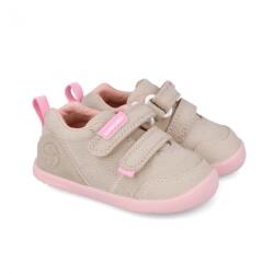 Biomecanics Tenisi barefoot din pânză pentru fete LONA BASICA BEIGE Y ROSA Biomecanisc 262190-F884 - 25