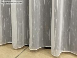 fuggonyoutlet Voile, Pálcikás, fehér, 300x260 cm