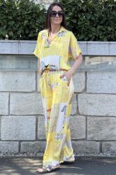FashionLand COMPLEU DIN VASCOZA SI MATASE CU TUNICA HORSE ODYSSEY YELLOW TALIE UNICA Multicolora
