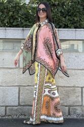 FashionLand COMPLEU DIN VASCOZA SI MATASE CU CAMASA OVERSIZE MANDALE TALIE UNICA Multicolora