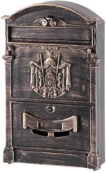 Strend Pro Cutie postala din aluminiu, bronz antichizat, 26x9x41 cm, cu încuietoare (252261)