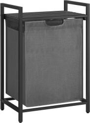 Vasagle Cos de rufe VASAGLE 65L cu sac detasabil si raft, negru-gri (EZ-BLH101G01)