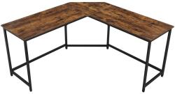 VASAGLE Birou de colt în L VASAGLE, 149x149x75 cm, stil industrial, maro rustic (EZ-LWD73X)