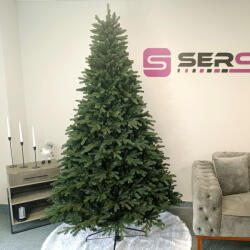 Sersimo Brad artificial Carpati 230 cm, 2D+3D, aspect realist, cu suport metalic (U-Carpati-Green-230)