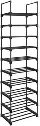 SONGMICS Raft pantofi metalic Songmics, 10 niveluri, modular, 30x45x174 cm, negru (EZ-LSA25BK) Pantofar