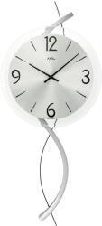 AMS Ceas de perete AMS 9718, mecanism quartz, carcasă din lemn cu elemente decorative metalice