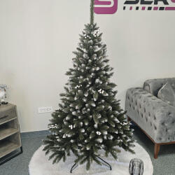 Sersimo Brad artificial WhiteBerry 180 cm cu zapada, conuri si cristale (SRS1544)