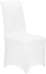 Sersimo Husa elastica pentru scaun de evenimente, universala, alba, poliester si spandex (HA-0207)