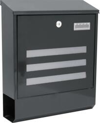 Strend Pro Cutie postala metalica LINEA antracit 35x11, 5x41, 5 cm (219731)