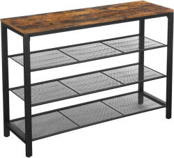 VASAGLE Raft pentru pantofi VASAGLE cu 3 polite, stil industrial, 100x30x72 cm (EZ-LBS14BX) Pantofar