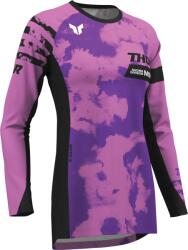 Thor MX Tricou Enduro - Cross Damă THOR LAUNCHMODE Bleach · Negru / Mov