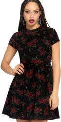 KILLSTAR дамска рокля KILLSTAR - Poisoned Rose - Black/Red - KSRA014626