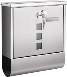 SONGMICS Cutie postala de exterior, pentru gard sau perete, din otel, 31x10x33cm, argintiu (EZ-GMB020S02)