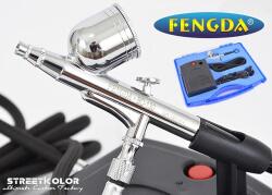 Fengda® - Fenghua Bida Airbrush szett FENGDA®BD-831 kompresszorral és BD-130 airbrush pisztollyal 0, 3mm () (BD-831.130.030)
