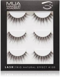 MUA Makeup Academy Lashes Natural Effect gene false #100 3 pereche