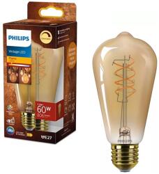 Philips Fényerőszabályozható LED izzó VINTAGE Philips ST64 E27/7, 3W/230V 2200K CRI 90 872110304913100 (P7359)