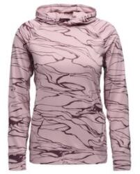 Black Diamond LS Alpenglow Hoody Women Hanorac Relief-Meadow Rose-Fig S