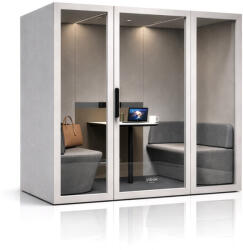  INBOX akusztikai irodai fülke 4 személyes, 2100 × 2200 × 1220 mm (2098)