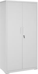 SONGMICS Irodai szekrény, többfunkciós acél tároló, szürke, 80x40x180 cm (OMC015G01)