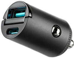 JOYROOM JR-CCN18 Autós Töltő 65W - USB-A + USB-C - Fekete (JR-CCN18)