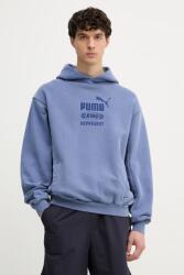 PUMA kapucnis melegítőfelső férfi pamut x REPRESENT - kék L