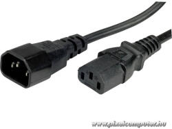 VEZ Value Tápkábel - 19.99. 1510 (Monitor / Szünetmentes tápkábel, C13-C14, fekete, 1m) (19.99.1510)