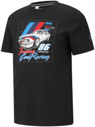 PUMA BMW M Motorsport Vintage férfi póló, fekete-kék-piros 'Touring Car Racing 86 (59949201-S)
