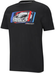 PUMA BMW M Motorsport Car Graphic férfi póló, fekete-kék-piros (59952701-L)