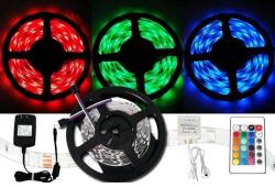  Bandă cu LED-uri colorate 5050 - 5 metri - set complet (CZ58022692981)