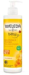 Weleda körömvirágos pumpás natúr baba tusfürdő és sampon 400ml
