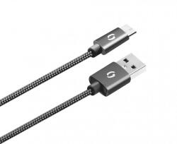 ALIGATOR PREMIUM 2A kábel, Micro USB 50cm, fekete (DATKP35)
