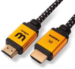Wilson Ultragyors 8K HDMI kábel 2m - HDMI 2.1, 48Gbps, eARC, Szín - Fekete (HDMI2.0M)