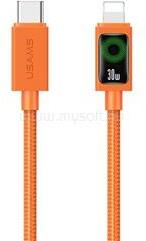 USAMS iPhone 14 Plus / 14 Pro Max / 14 Pro USAMS SJ774 adatkábel Type-C - Lightning, 120cm, NARANCSSÁRGA (SJ774USB02) (SJ774USB02)