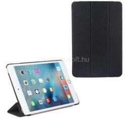 Gigapack IPAD 9.7 (2018) / 9.7 (2017) GIGAPACK Tok álló, bőr hatású aktív FLIP, textil minta, FEKETE (GP-70040) (GP-70040)