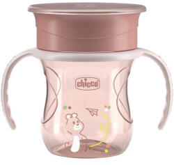 Chicco Perfect X 360 fokos Itatópohár foggantyúval 12hó+ - 200ml - Pink