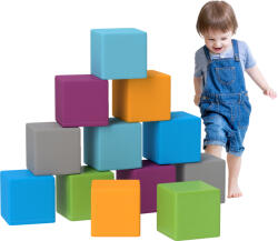 HOMCOM Jucărie de cățărat și cățărat pentru copii, spumă EPE moale, 20x20x20 cm, Multicolor, 1-3 ani | Aosom Romania (3D0-003V03MX)