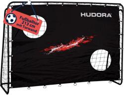Hudora Football goal trainer célfalas kapuedzővel fekete 76947 (76947)