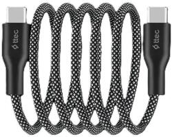 Ttec Cablu ttec - AlumiCable Stick, Type-C/Type-C, 60W, gri (8694470828244)