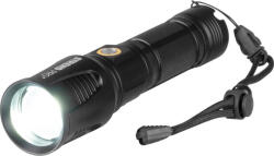 Strend Pro Zseblámpa, Strend Pro LB10208, fekete, 17, 5 cm, alumínium test, 1700 lm, akkumulátoros, USB-s töltés, IP44, víz- és porálló, többféle üzemmód (TC2173606)