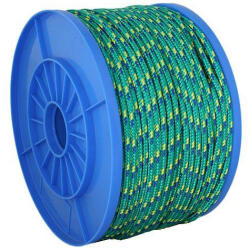 Strend Pro Polipropilén fonott kötél, Strend Pro MDB200G, zöld, hosszúság: 130 m, átmérő: 5 mm, teherbírás: 119 kg, vízálló, általános felhasználásra, dobon (TC432160)
