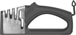 MagicHome Kés- és ollóélező, MagicHome, fekete, 4 az 1-ben, 20, 5 x 9, 5 x 4 cm, háromfokozatú, kerámia, volfrámacél és gyémántkő betétekkel (TC2211835)