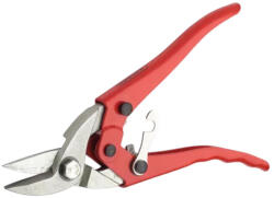 ROSTEX Lemezvágó olló, Rostex 2326, piros, 240 mm, balos kivitel, lemezekhez maximum 1, 3 mm vastagságig (TC229147)