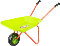 Strend Pro Garden Gyerek talicska, Strend Pro Garden, zöld, 7 l, 76 x 38 x 43 cm, gumírozott műanyag kerék, acél szerkezet, műanyag puttony, 10 kg teherbírás, PVC markolat (TC2111430)