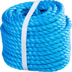Strend Pro Premium Polipropilén sodrott kötél, Strend Pro Premium, kék, hosszúság: 20 m, átmérő: 10 mm, teherbírás: 1755 kg, vízálló, kopásálló, időjárásálló, pántolt (TC432346)