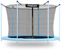 Neo-Sport Trambulin belső védőháló, Neo-Sport 1822, átmérő: 312 cm, magasság: 180 cm, 6 oszlophoz, polietilén, cipzáras bejárat (TE1822)