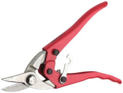 Rostex Lemezvágó olló, Rostex 2325, piros, 240 mm, jobbos kivitel, lemezekhez maximum 1, 3 mm vastagságig (TC229016)